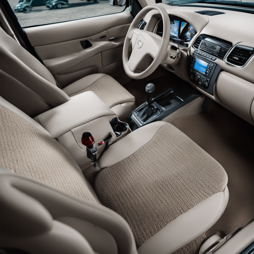 Após usar produtos para limpar carpete automotivo